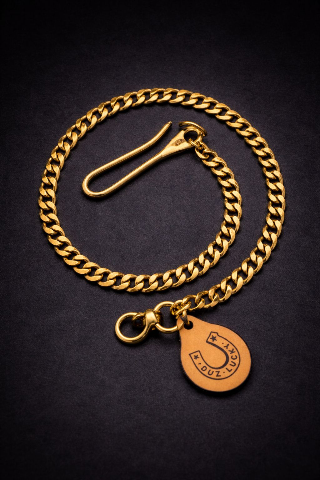 DUZ DENIM-"DUZ LUCKY"- BRASS WALLET CHAIN