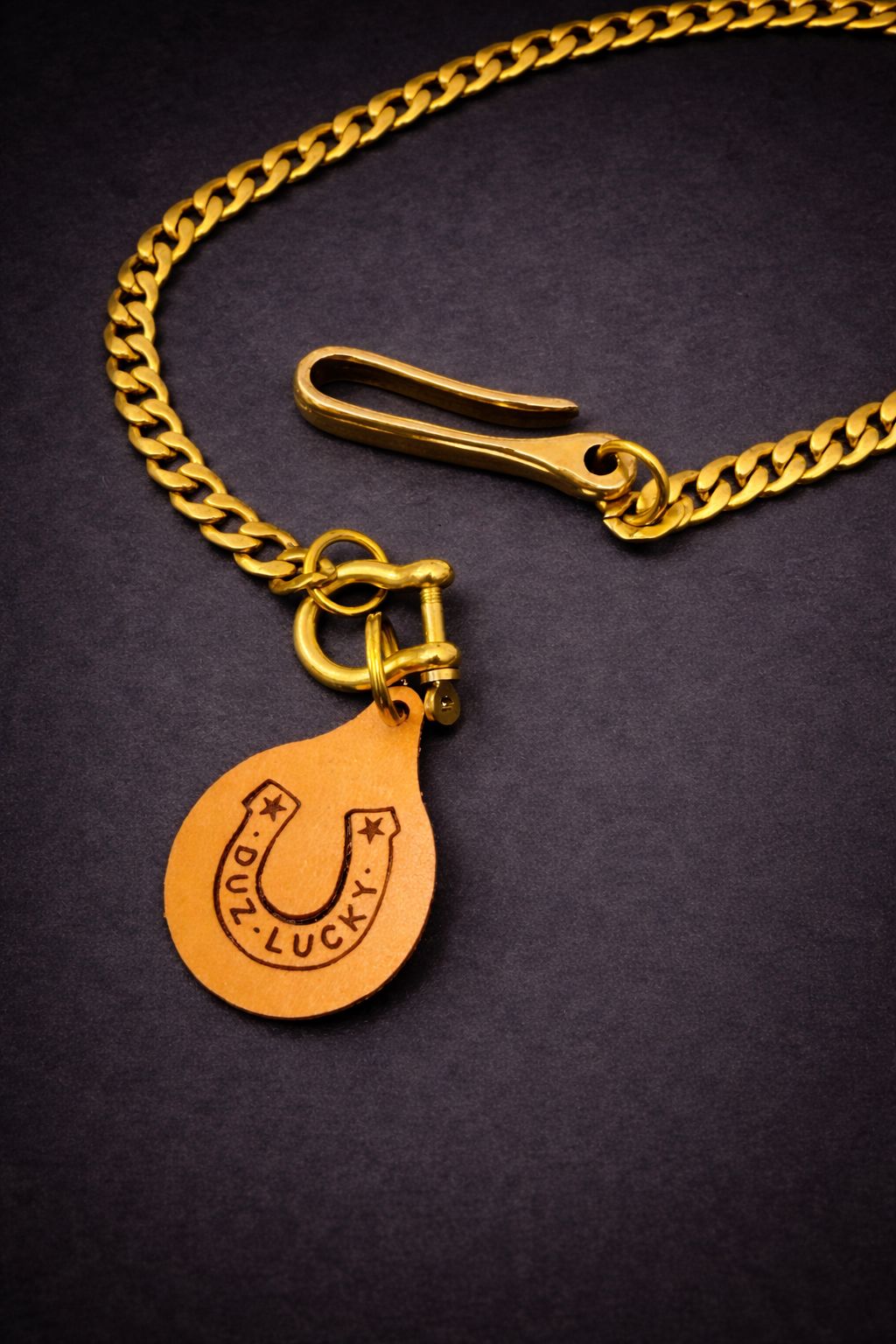 DUZ DENIM-"DUZ LUCKY"- BRASS WALLET CHAIN