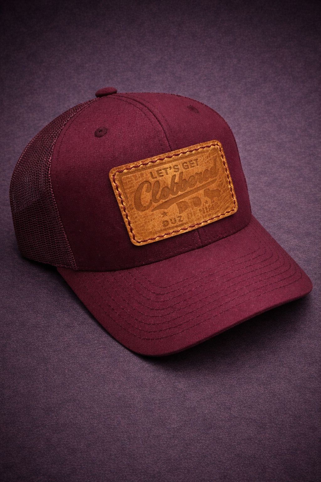 DUZ DENIM-"LET'S GET CLOBBERED"-RETRO TRUCKER CAP