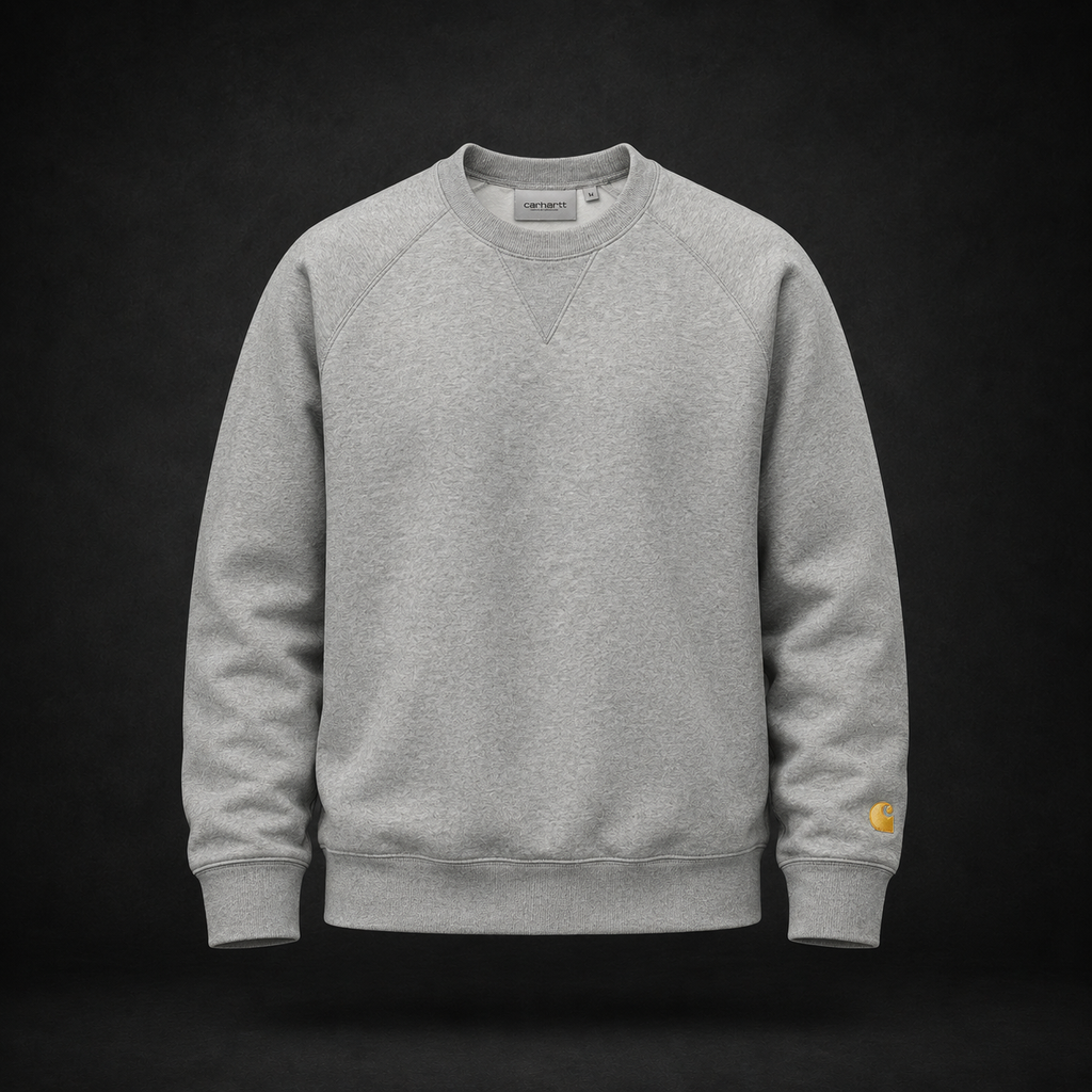 Carhartt Chase Sweatshirt (Grey Heather/Gold)