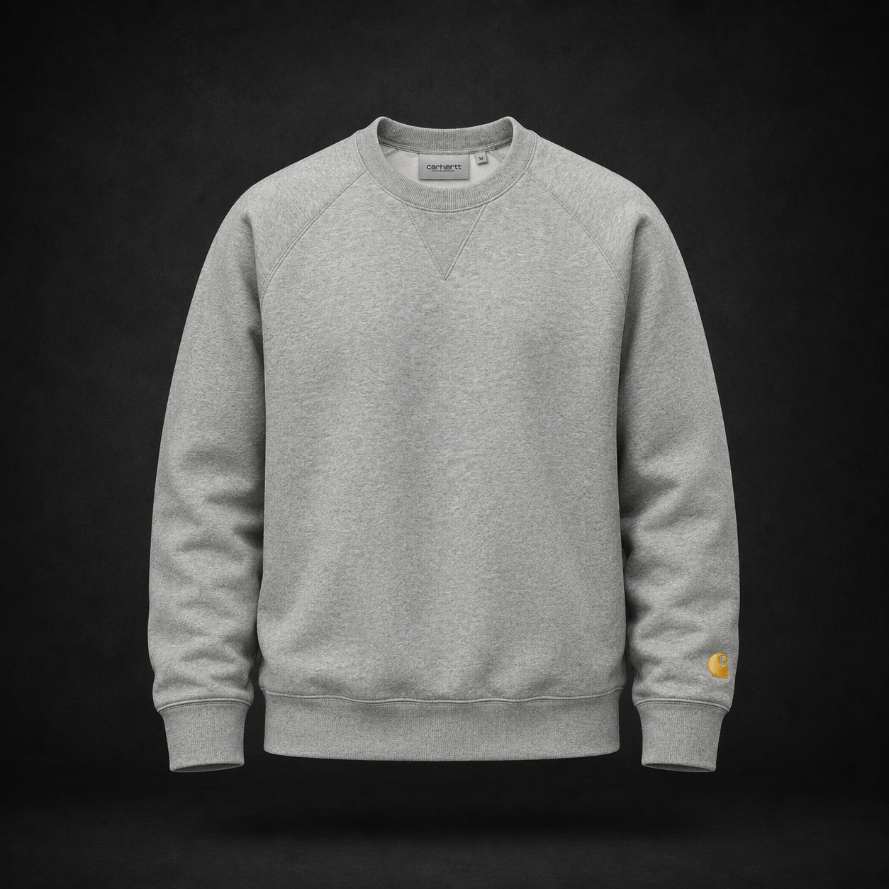 Carhartt Chase Sweatshirt (Grey Heather/Gold)
