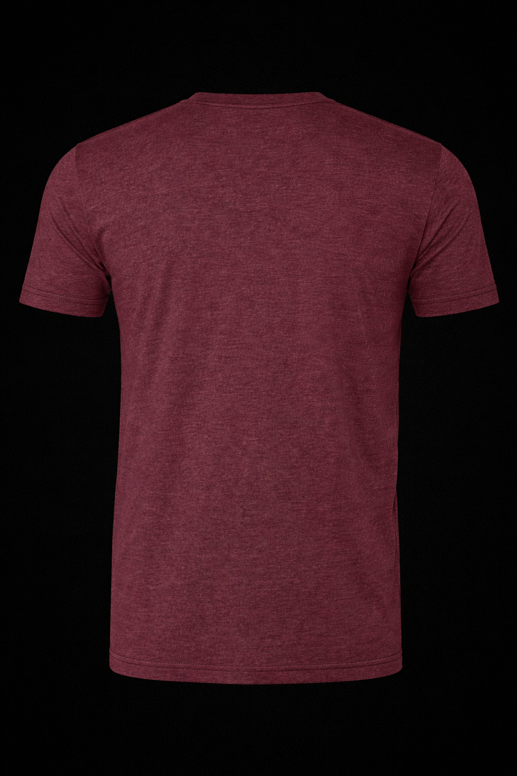 DUZ DENIM-"DUZ LUCKY"-HEATHER SHORT SLEEVE TEE-MAROON