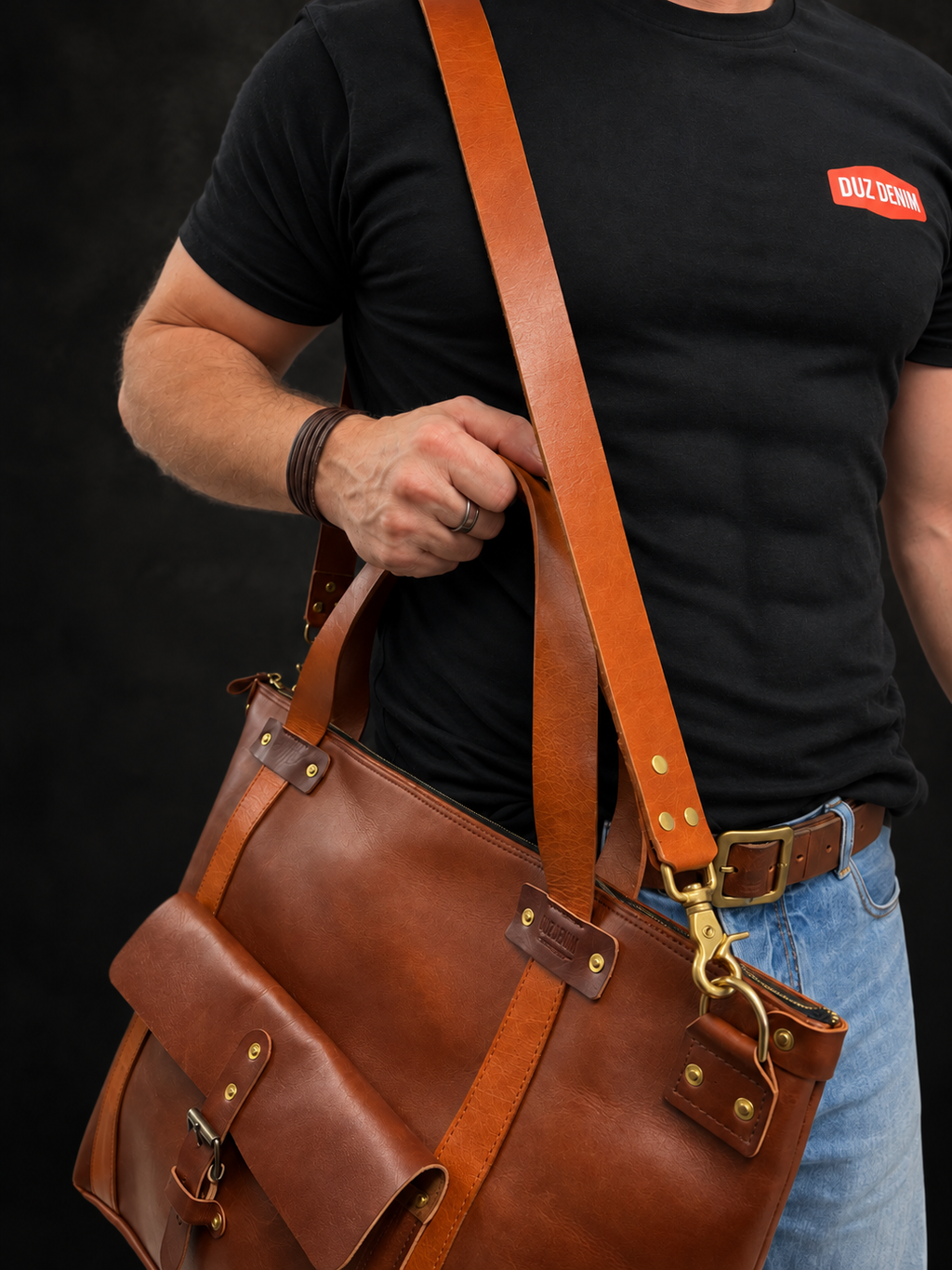 Duz Denim ***PRE-ORDER*** "DuzJam Supply Co." Weekend Holdall (Tan)
