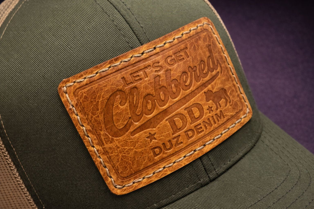 DUZ DENIM-"LET'S GET CLOBBERED"-RETRO TRUCKER CAP