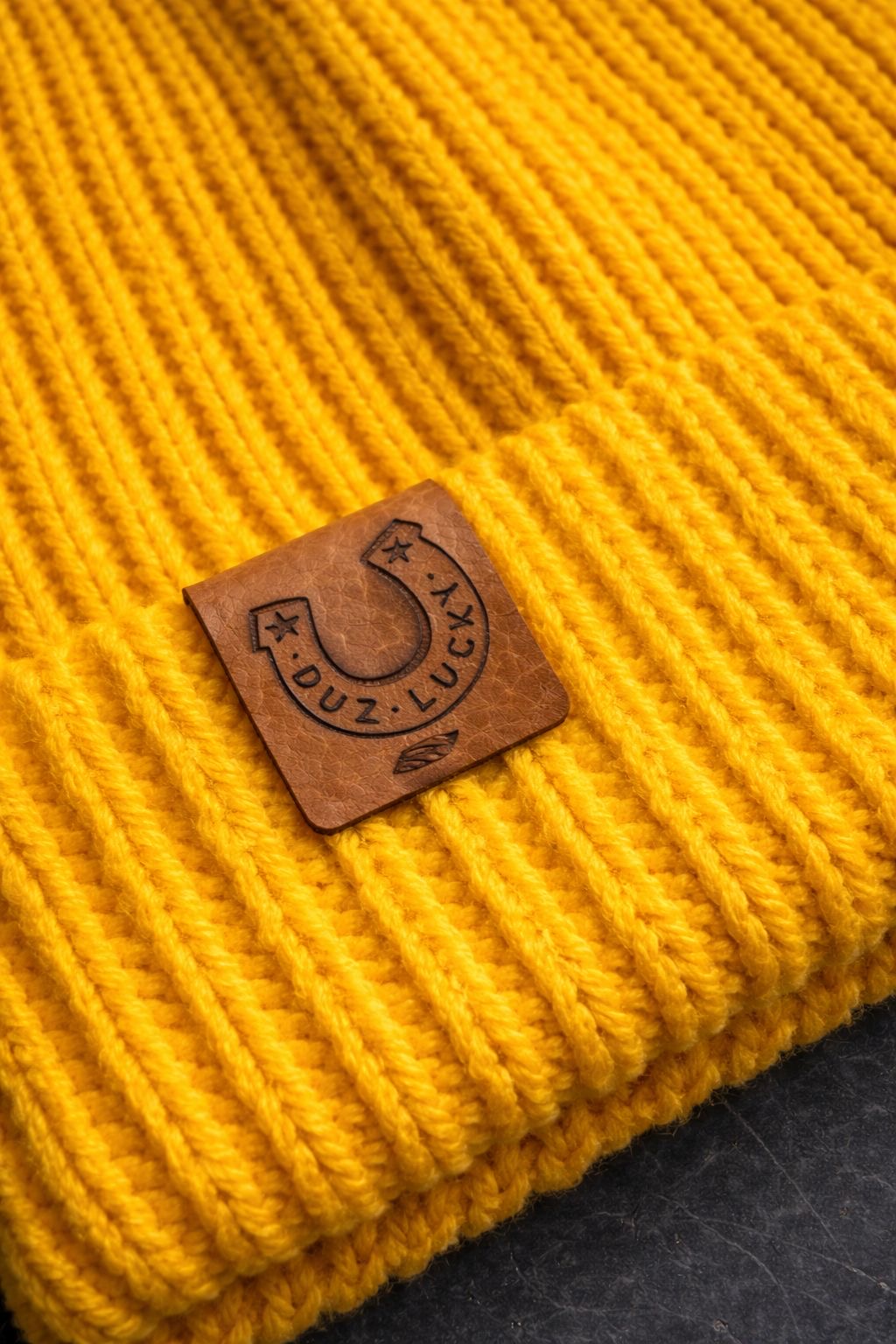 DUZ DENIM-"DUZ LUCKY"- ENGINEERED KNIT RIBBED BEANIE