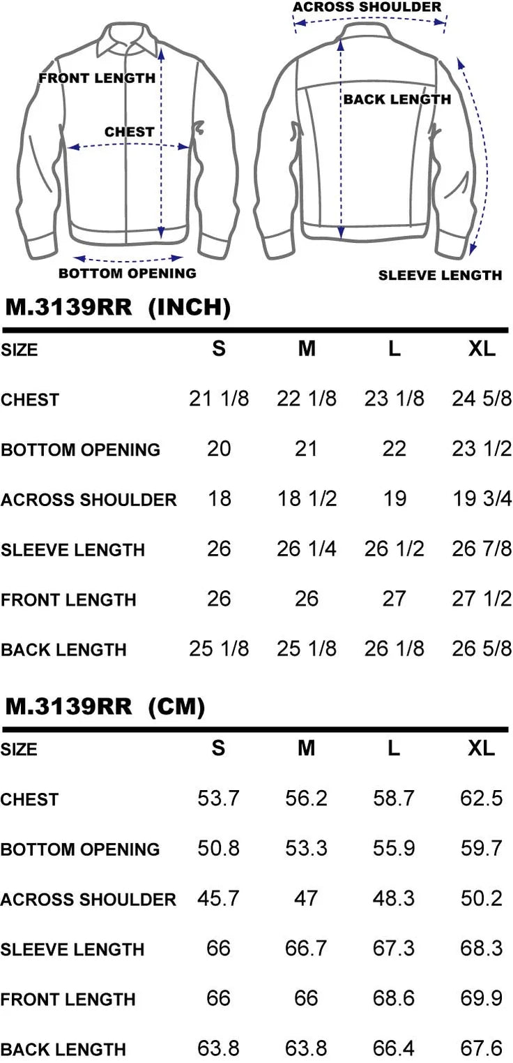 Bzen M.3139RR Garcia 2 18I Regular Fit 18oz Selvedge Denim Jacket 18oz HRH (Indigo)